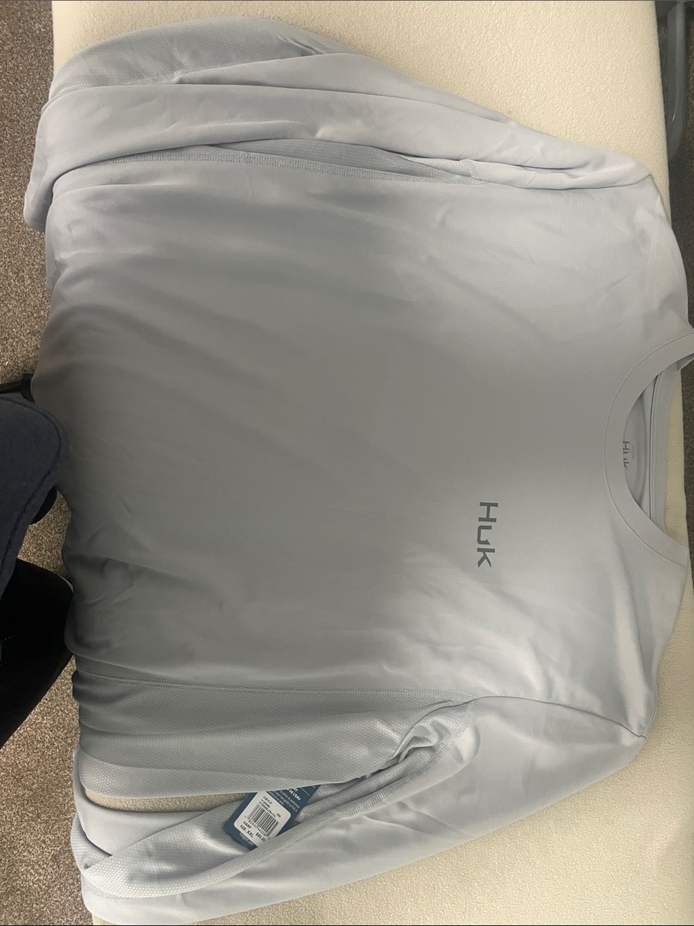 Huk Light Blue Long Sleeve Performance Shirt